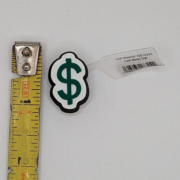 Jibbitz Dollar Sign Croc Charm - Picture 2 of 3